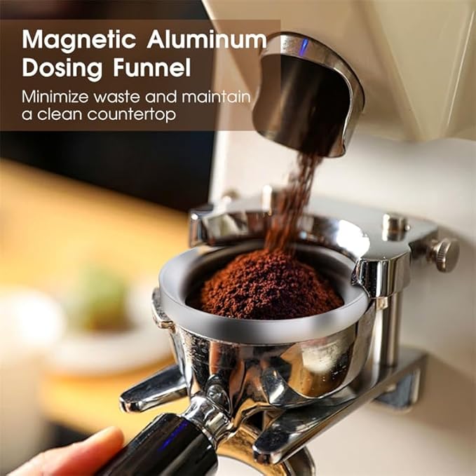Reoszeank 54mm Espresso Accessories Kit, Coffee Distributor and Tamper Leveler, WDT Tool and Dosing Funnel Set Fits Breville 54 mm Espresso Machines and Portafilters