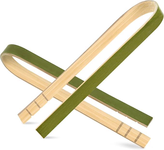 200 Pcs Mini Bamboo Tongs, 4 Inch Wooden Disposable Cooking Utensils, Charcuterie Boards Accessories, Natural Toast Tongs for Cooking and Serving Food