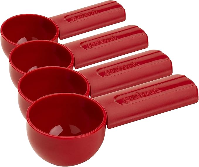 Goodcook Extendable Coffee Scoop, 2 Tablespoon, Small, Red (Pack of 4)