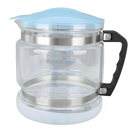 4L Glass Distiller Water Container, Pure Water Collection Bottle Replacement for Countertop Distillers, Easy Clean Wide Mouth Design