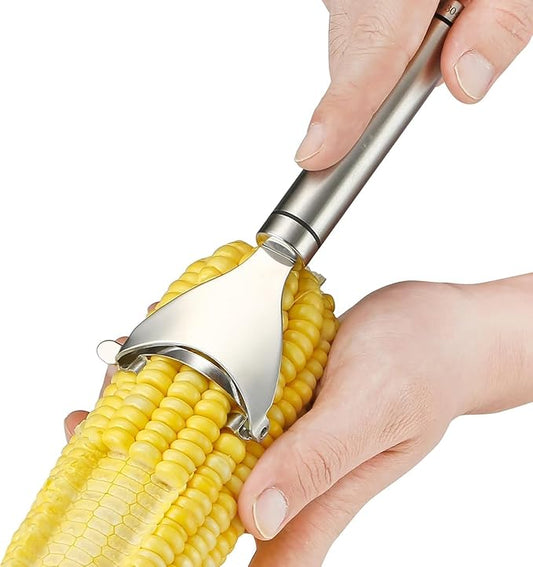 1 Pcs Corn Peeler Corn Cob Stripper Tool Stainless Steel Corn Planer