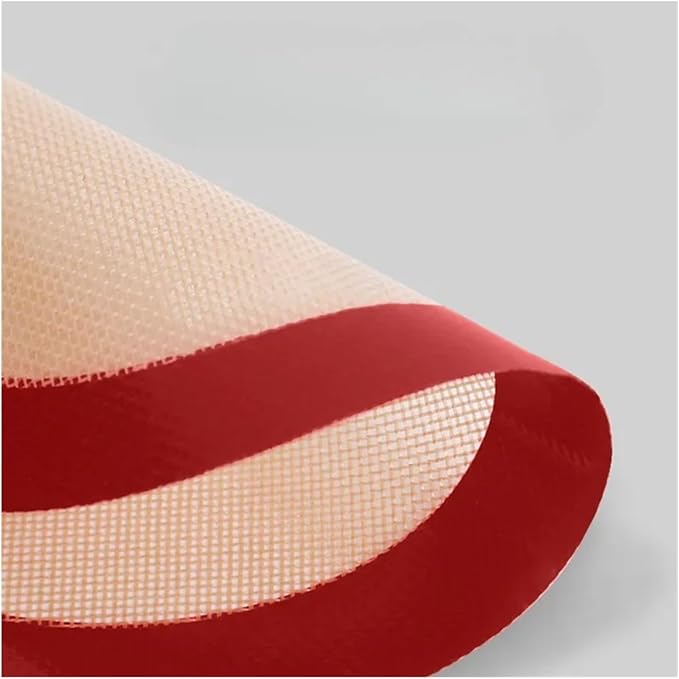 1 Piece Silicone Baking Mat Non Stick Heat Resistant Oven Liner Sheet for Cookie Macaron Bread Tool(Red 42x29.5cm)