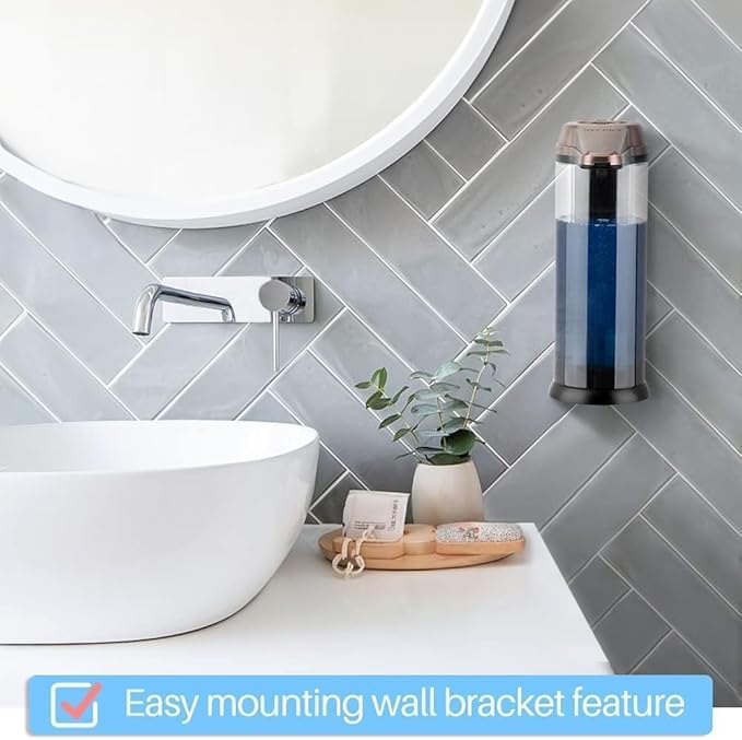 Secura 17oz Automatic Liquid Soap Dispenser, Touchless Battery Operated Hand Soap Dispenser with Adjustable Soap Dispensing Volume Control Dial, Personal Care Dispenser (Antique Copper)