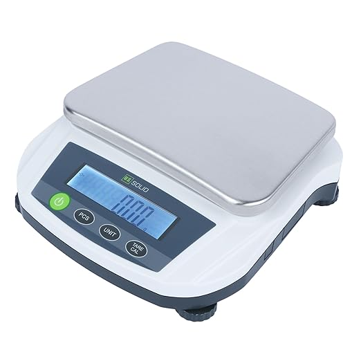 U.S. Solid Precision Balance, 5000g/11 lbs x 0.01g Digital Analytical Scale, Piece Counting, g/ct/oz/lb, 7.5" x 5.5" Rectangular Weighing Pan, Kitchen, Jewelry, Scientific Lab Use, AC 100V-240V
