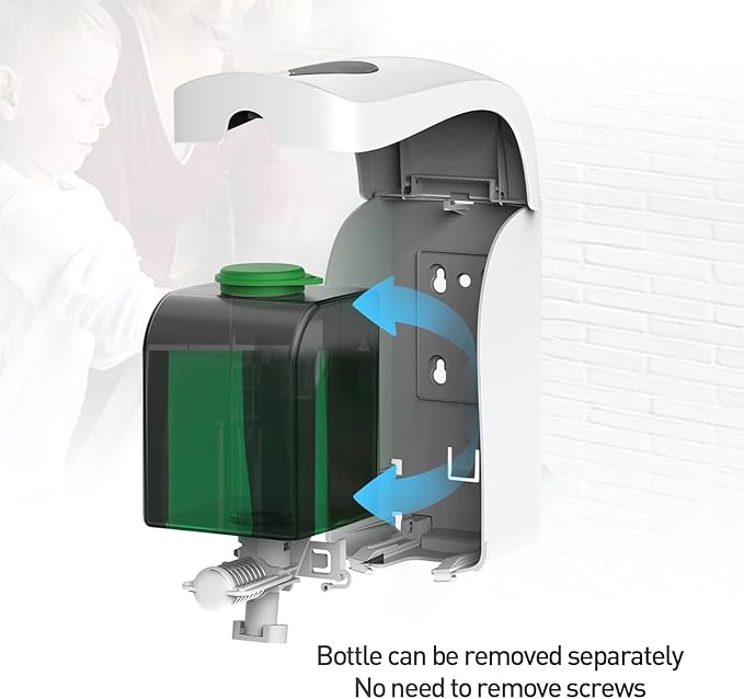 Manual Foam Soap Dispenser, 35oz (1000ml) Commercial Refillable Foaming Soap Dispenser-White, CHUANGDIAN