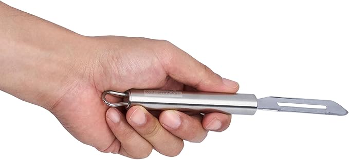 Restaurantware-German Standard 7.6 Inch Vegetable Peelers, 6 Dishwashable Hand Peelers - Ultra Sharp Blades, Ergonomic Handles, Stainless Steel Potato Peeler, For Zucchini, Carrot, Or, More
