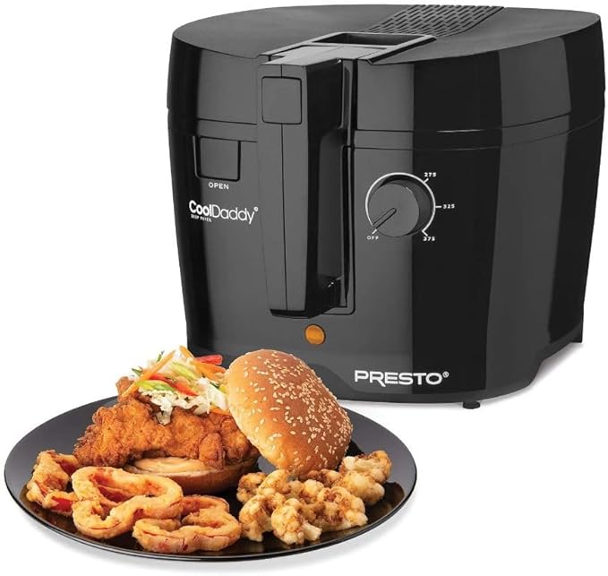 Presto 05442 CoolDaddy Cool-touch Deep Fryer - Black