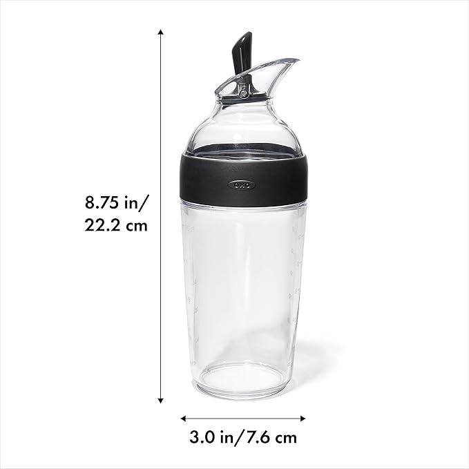 OXO Good Grips Little Salad Dressing Shaker + OXO Good Grips Salad Dressing Shaker Clear Large