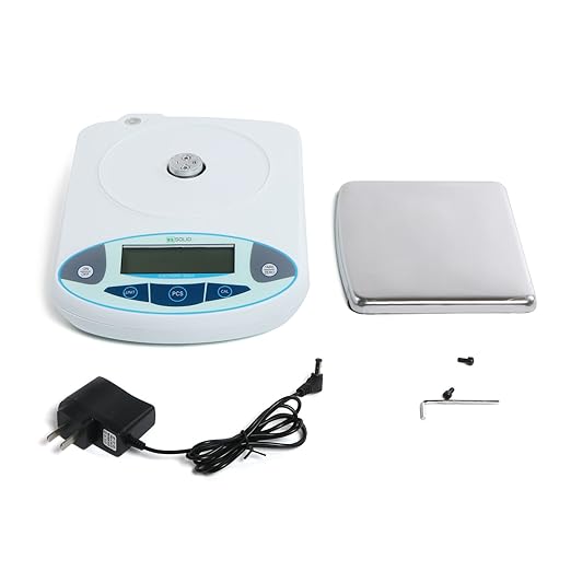 U.S. Solid Digital Precision Analytical Balance 5000g x 0.01g, High Precision Electronic Scale for Laboratory, Jewelry, Industrial Use