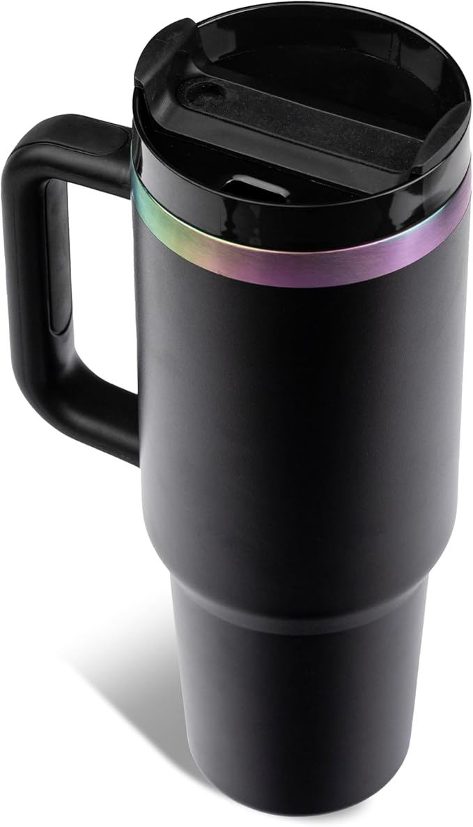 The Memory Company | Licensed NCAA 40oz Iridescent Tumbler with Handle