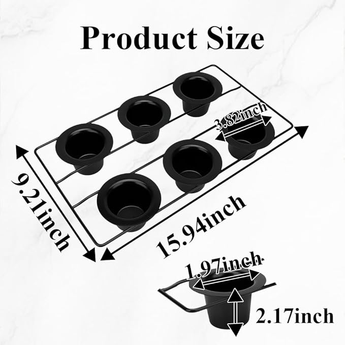 2 Pack 12-Cup Nonstick Popover Pans - Carbon Steel Round Bakeware Moulds for Muffins, Cupcakes, Cheesecakes, Quiches, Puddings | Halloween & Christmas Baking