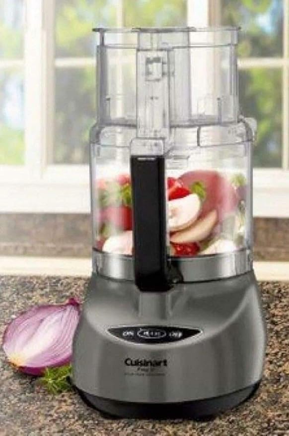 Cuisinart CFP-9GMPCY Food Processor, 9-Cup, Gunmetal (Renewed)