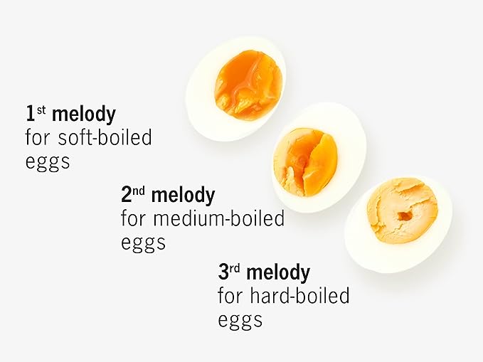 BrainStream 70s BeepEgg - Retro-Inspired Egg Timer with Musical Alerts, Temperature-Based Boiling for Soft, Medium, Hard-Boiled Eggs - Nostalgic Kitchen Gadget for Easy Cooking, German Made
