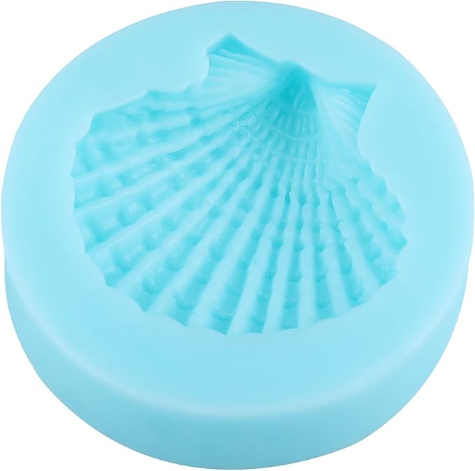 Seashell Fondant Molds Seashell Chocolate Silicone Mold for Cake Decorating Cupcake Topper Candy Gum Paste Polymer Clay