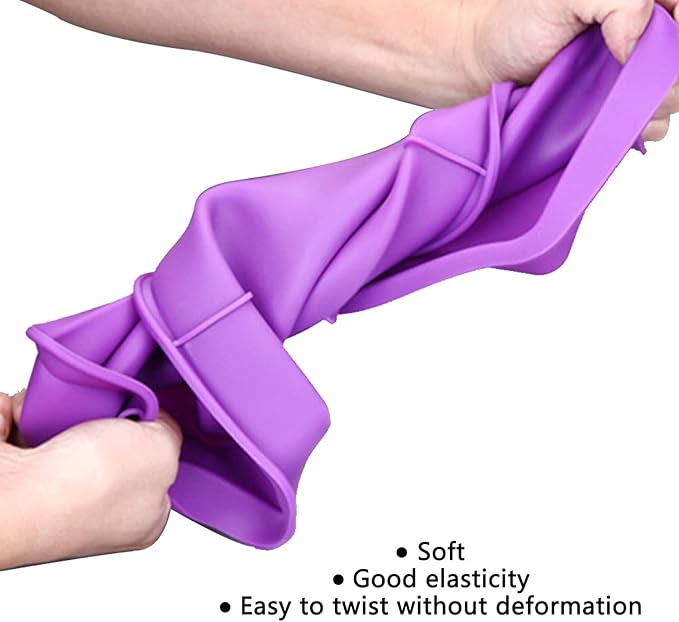 Lmaray 11 x 9.5 Inch Purple Silicone Baking Pan, Safe, Durable, Easy Cleanup, Microwave and Oven Safe