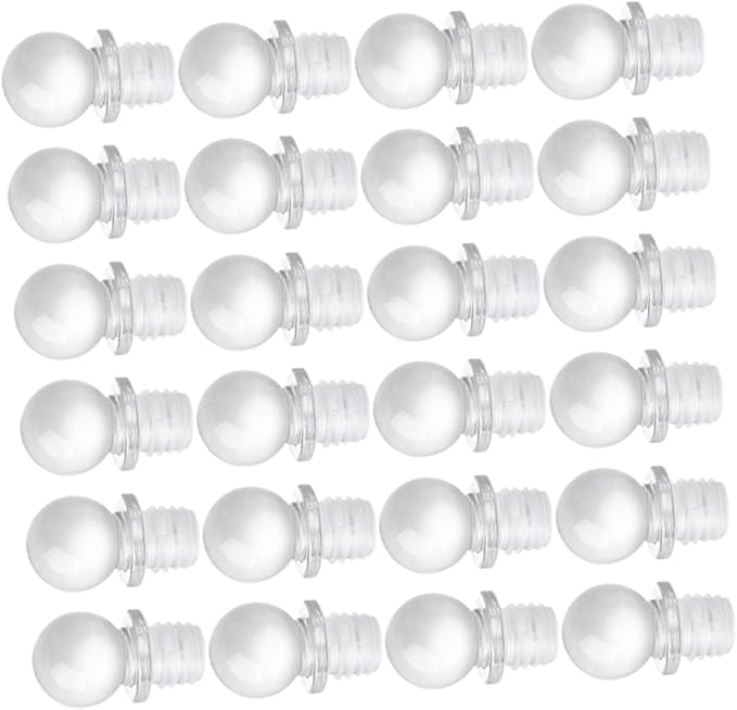 24pcs Glass Ball Bottle Stoppers Portable Wine Saver with Sealing for Aromatherapy Perfume Oil Dispenser Bottles Lightweight Reusable Decorative Caps for Home and Travel