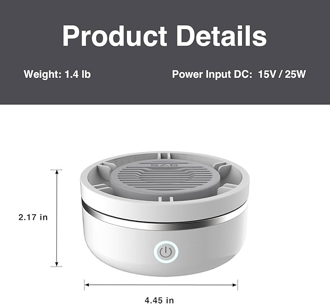 Smart Fruit and Vegetable Washing Machine with 6-Layer Titanium Electrolysis, Hydroxyl & Hypochlorous Oxidation Purifier, Deep Vortex Wash for Fruits, Veggies & Seafood, Auto Shut-Off with Beep