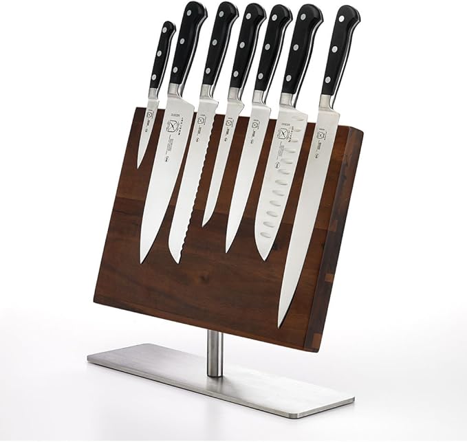 Mercer Culinary 8-Piece Renaissance Board 7 Magnetic Knife Set, 14 1/8 x 10 1/4, Stainless Steel