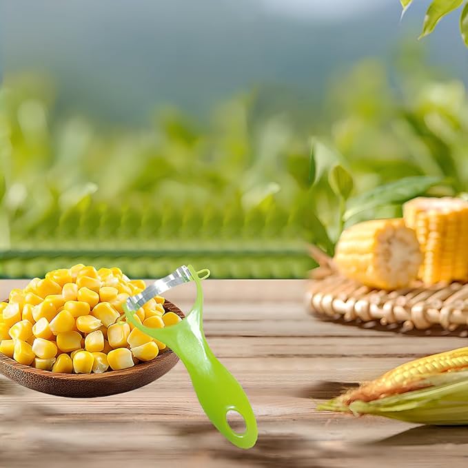 2PCS Corn Peeler, Corn Stripper Cob Stripper Tool, Corn on the Cob Stripper Tool with Ergonomic Handle Hand Protect
