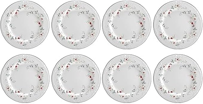 Pfaltzgraff Winterberry Salad Plates (8-Inch), Green | (Pack of 8)