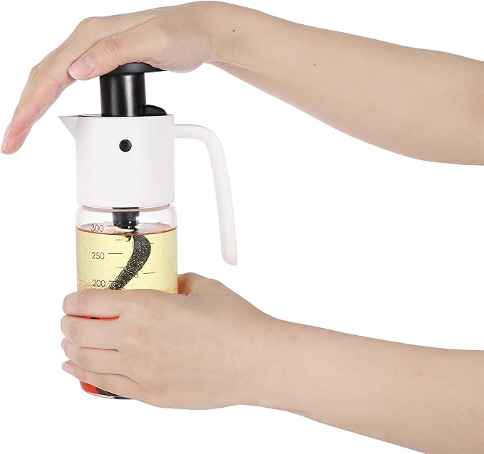 RSVP International Kitchen Accessories Collection Oil & Dressing, Mixer, 1.25 Cup Capacity, Glass Bottom