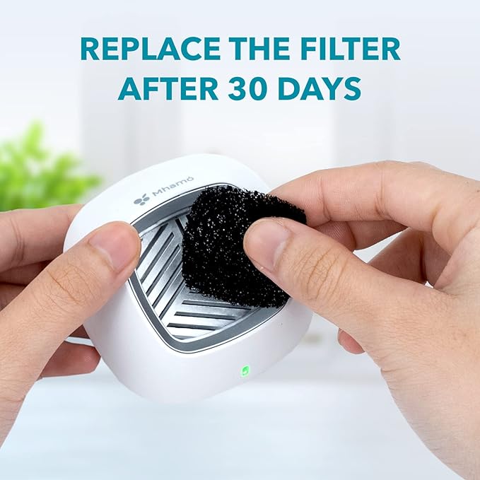 Fridge Deodorizer - Rechargeable Mini USB Refrigerator Deodorizer | Electric Fridge Odor Eliminator Absorber with Charcoal Filter Removes Fridge Smell | More Effective Than Baking Soda