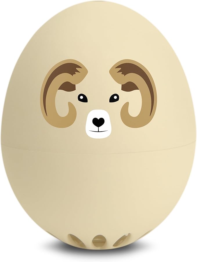 Bighorn Sheep BeepEgg – Egg Timer for Boiling Eggs – Musical Egg Cooker for Soft, Medium, Hard Boiled Eggs – Food Safe – Singing Floating Egg Timer – Egg Cooker for 3 Levels of Doneness - Brainstream