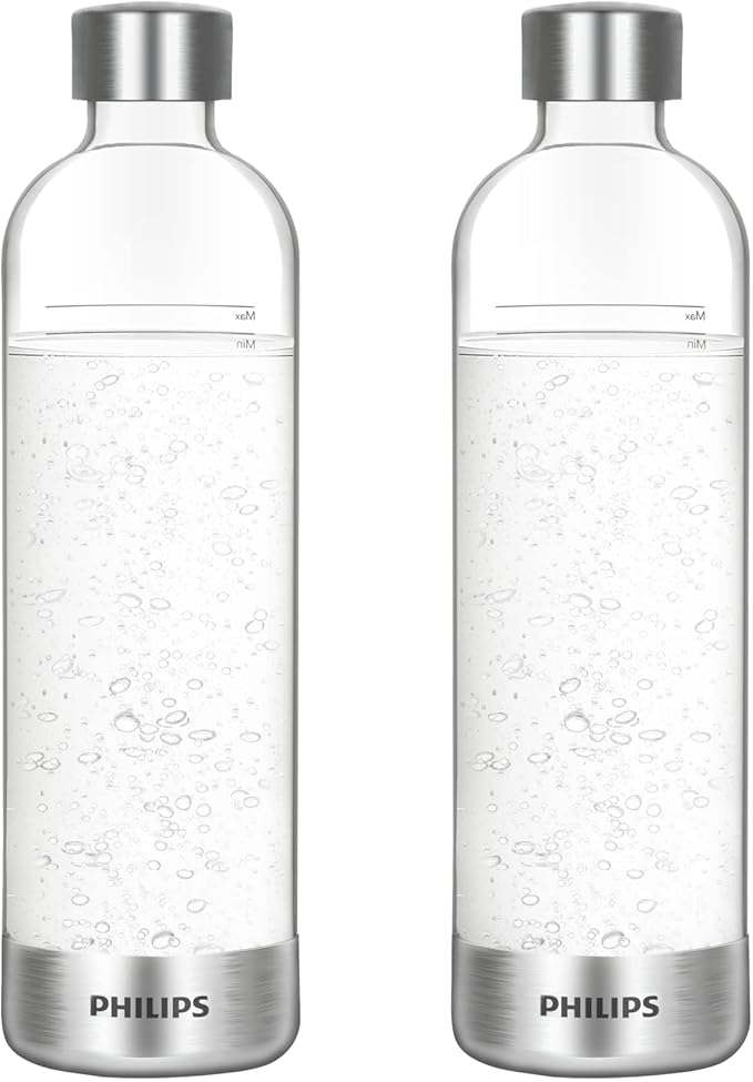 PHILIPS Sparkling Water Maker Bundle with Carbonating Bottles (2 Pack)