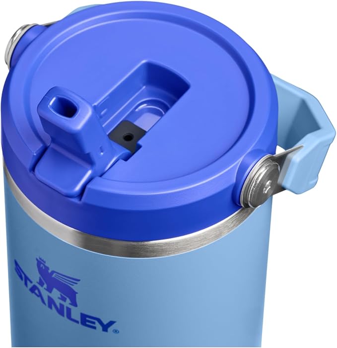 STANLEY IceFlow 2.0 Flip Straw Tumbler with Handle 30 oz | Twist On Lid and Flip Up Straw | Leakproof Water Bottle | Insulated Stainless Steel | BPA-Free | Blue Sky