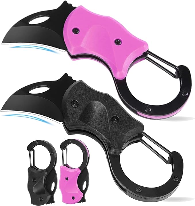 2 Pack Small Pocket Knife Fathers Mothers Dad Mom Day Gifts for Men Women from Daughter Wife Husband Son, EDC Knives Anniversary Birthday & Christmas Gifts for Him Her, Cool Gadgets Stocking Stuffers