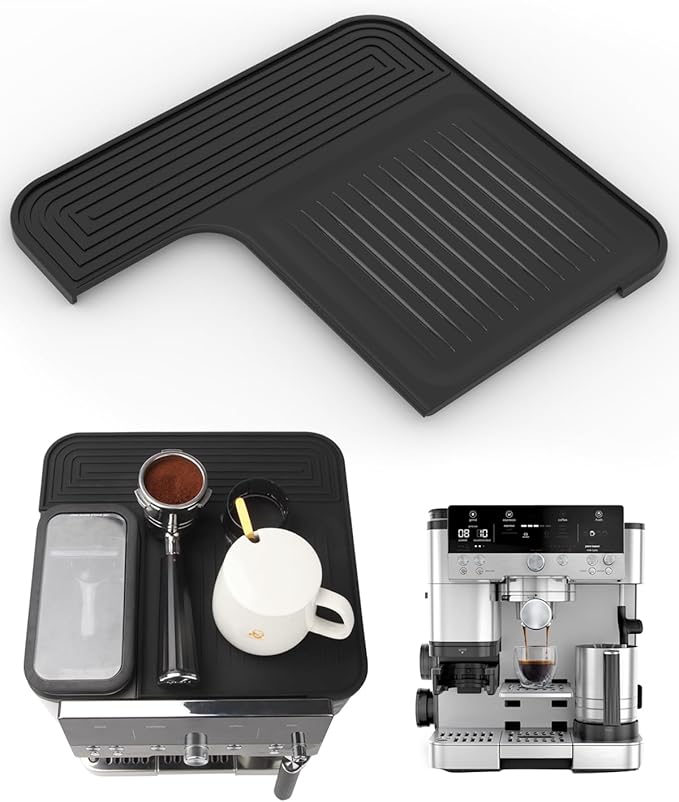 Top Mat for Ninja Luxe Espresso Coffee Machine ES601 & ES701 – Protects Top Surface – Food-Grade Silicone - Grinder Access Unblocked - Waterproof, Heat-Resistant - Accessories for Ninja Luxe Cafe