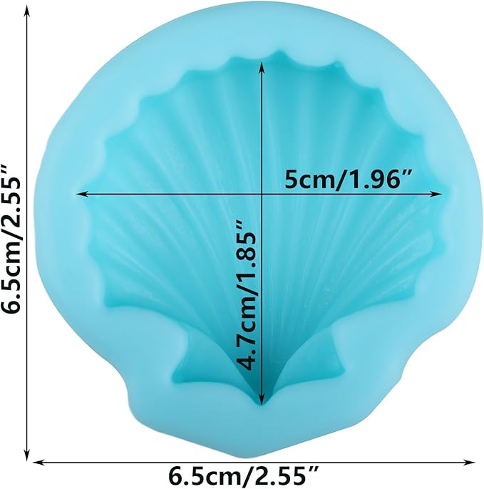 Seashell Silicone Molds Seashell Fondant Mold for Cake Decorating Cupcake Topper Chocolate Candy Gum Paste Polymer Clay