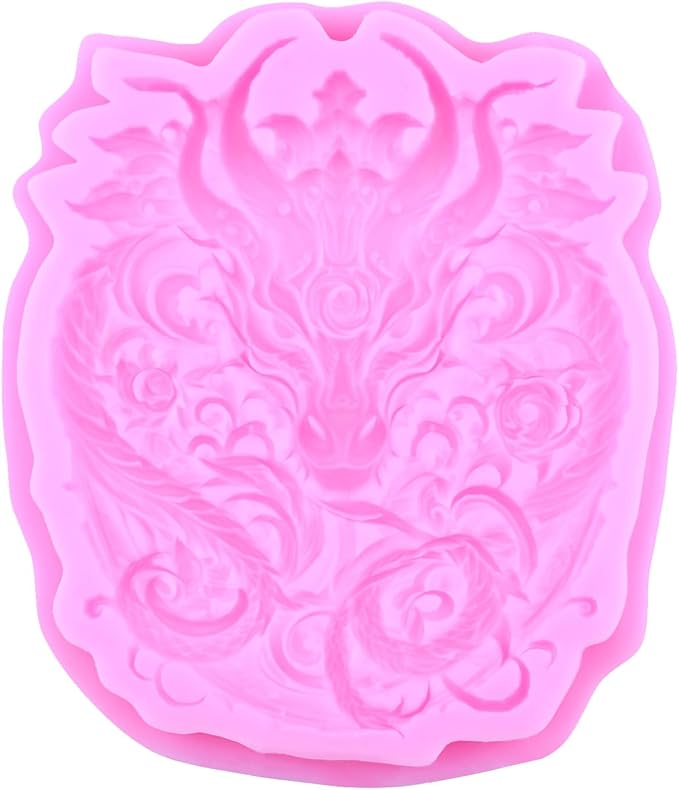 Dragon Silicone Mold Dragon Fondant Molds For Cake Decoration Cupcake Topper Polymer Clay Candy Chocolate Gum Paste Set Of 3