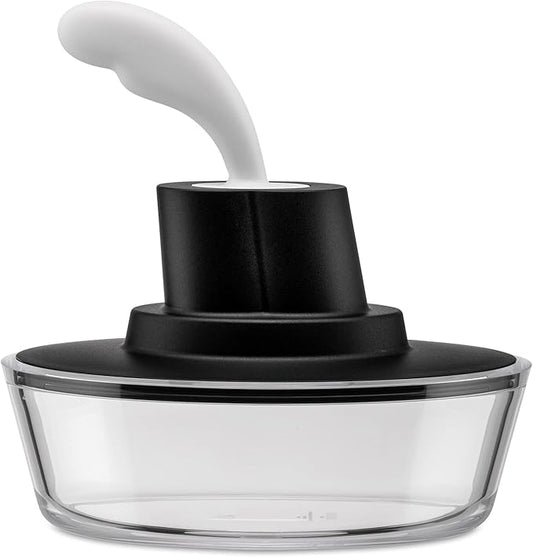 Alessi ASG13 B "Ship Shape" Butter Dish, Black