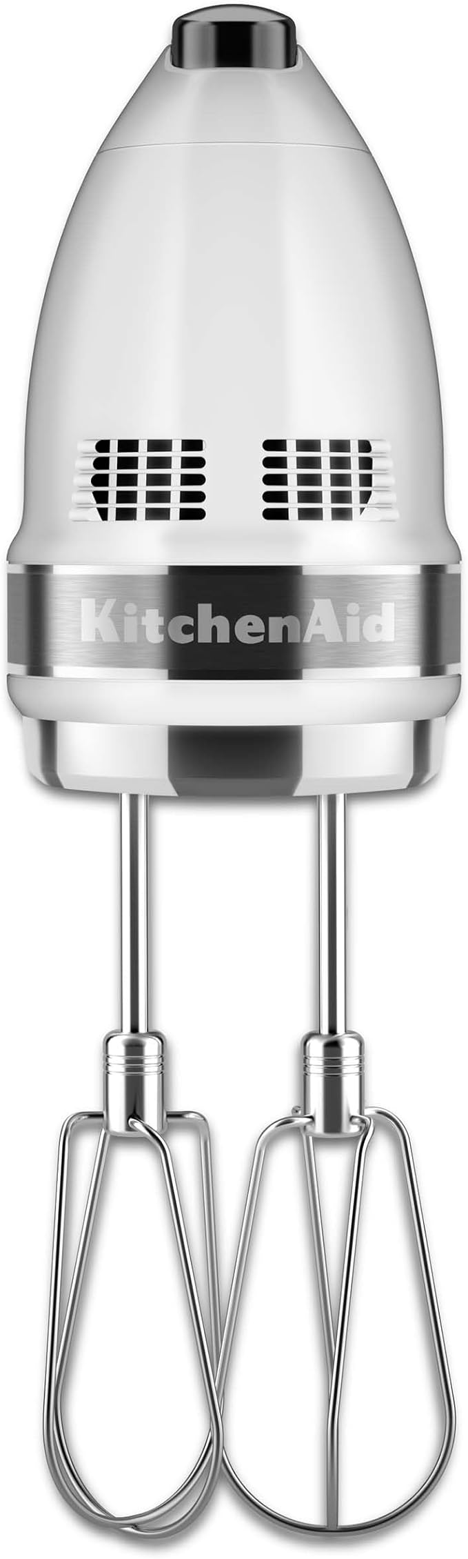 KitchenAid KMT2115SX Stainless Steel Toaster, Brushed Stainless Steel & 7-Speed Mixer-KHM7210 Hand Mixer, White