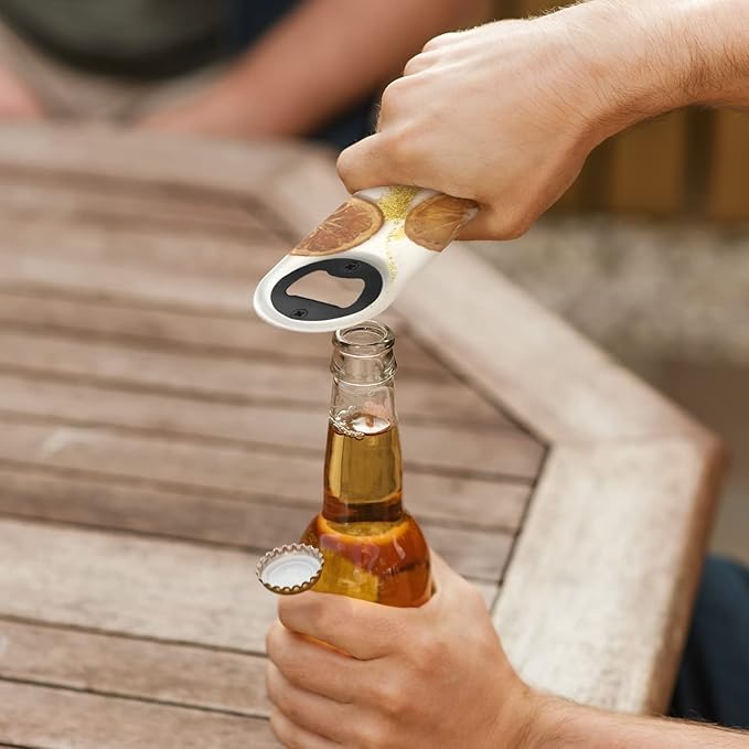 50 Set DIY Bottle Opener Kit - Stainless Steel Metal Opener Inserts for Wood (Black)
