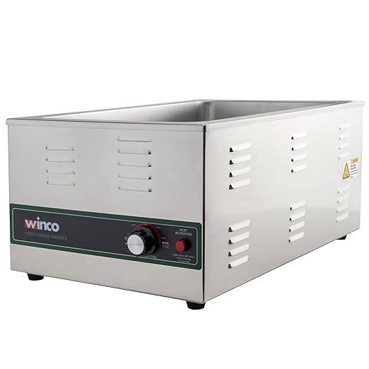 Winco FW-S600 Electric Food Cooker/Warmer, 1500-watt,Stainless Steel,Medium