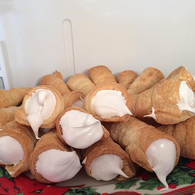 Joyeee 10 Pack 5 Inch Cream Horn Molds for Baking + 10Pcs 5 Inch Cannoli Tubes Molds Set, Large Cannoli Tubes for Frying, Cannoli Forms Kit for baking Egg Cake Waffles, Home DIY Kitchen Tool