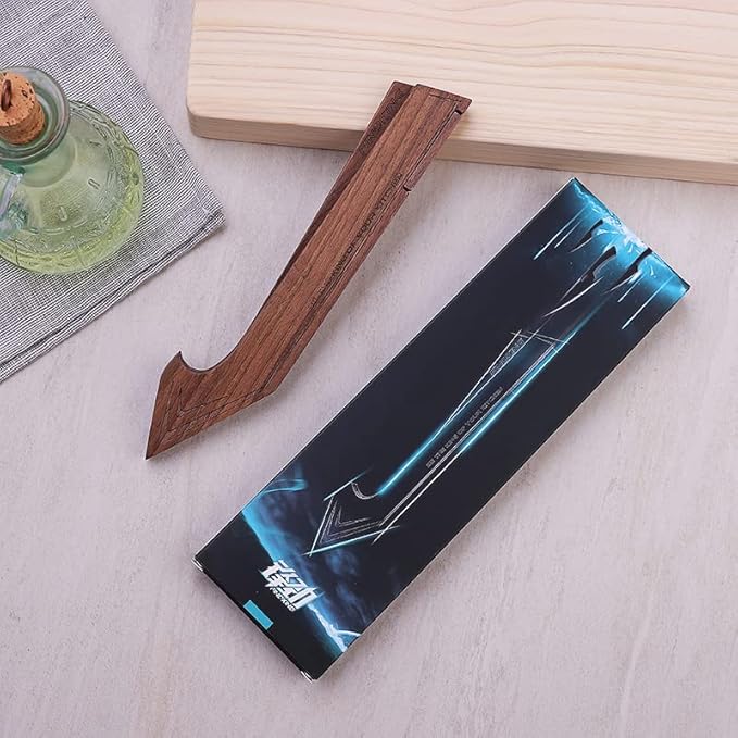FINDKING Walnut Knife Edge Guard, Wooden Magnetic Knife Sleeve for Counter, Drawer, Knife Bag, Light, Portable Blade Sheath Cover, Suitable for 7" Japanese Kitchen Knife (Knife Not Included)