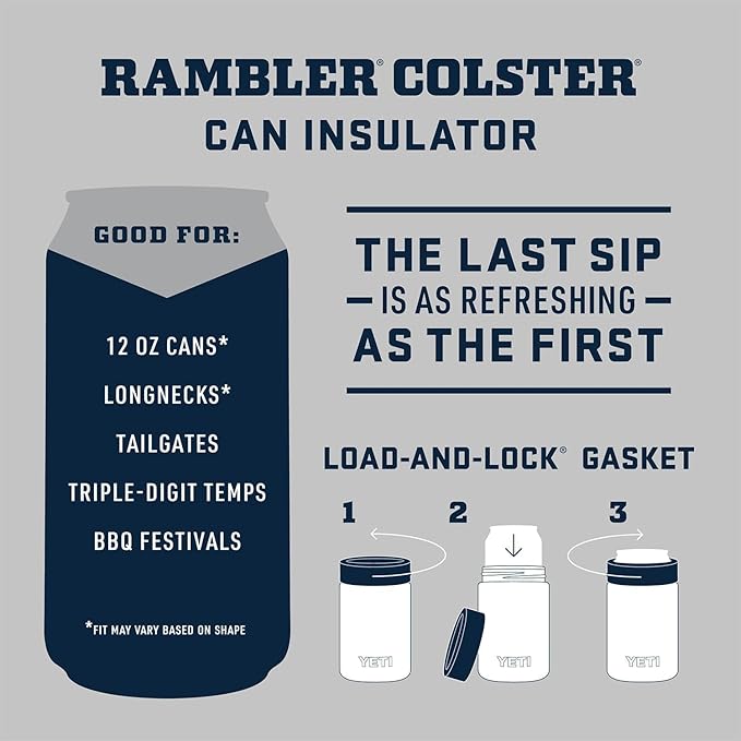 YETI Rambler 12 oz. Colster Can Insulator for Standard Size Cans, Royal Blue