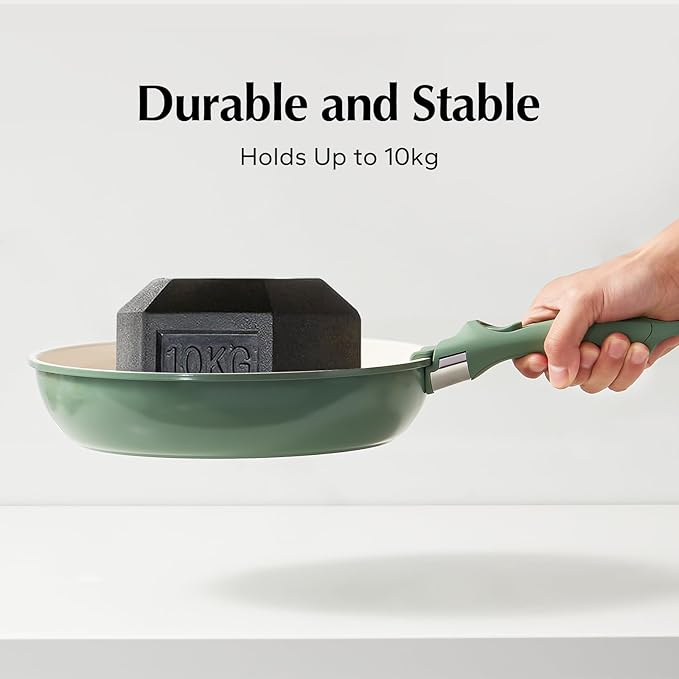 Redchef Removable Handle - Detachable Handles Replacement, Universal Cookware Handle, Ideal Replacement for All Cookware (Green)
