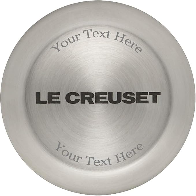 Le Creuset Enameled Cast Iron Signature Round Dutch Oven with Personalized Knob Engraving, 9 qt.