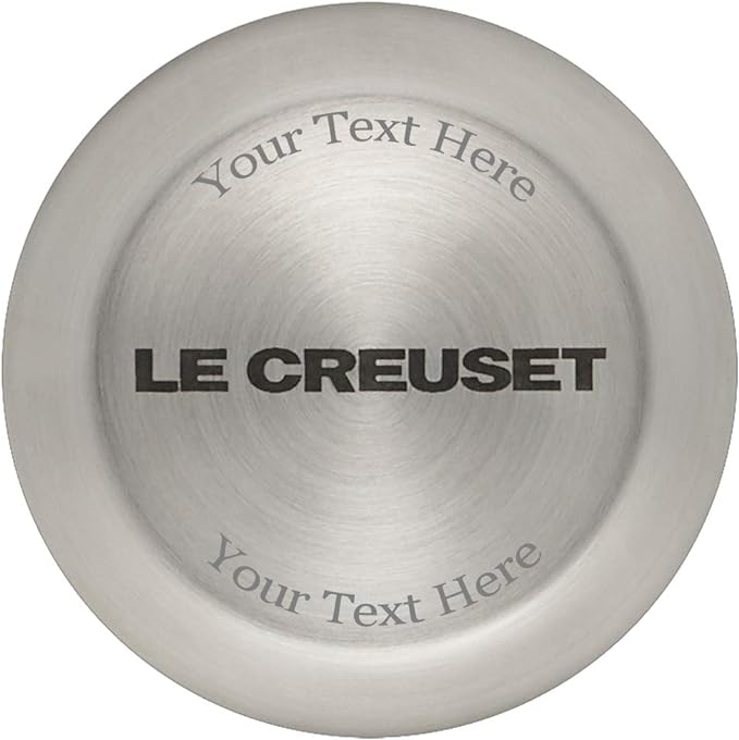 Le Creuset Enameled Cast Iron Signature Round Dutch Oven with Personalized Knob Engraving, 7.25 qt.