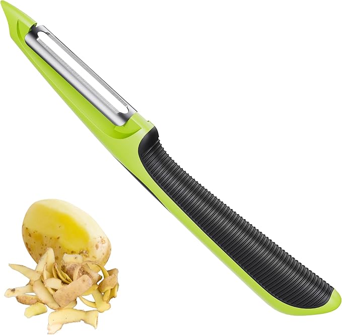 Vegetable Peeler, Swivel Potato Peelers with Handle, Green