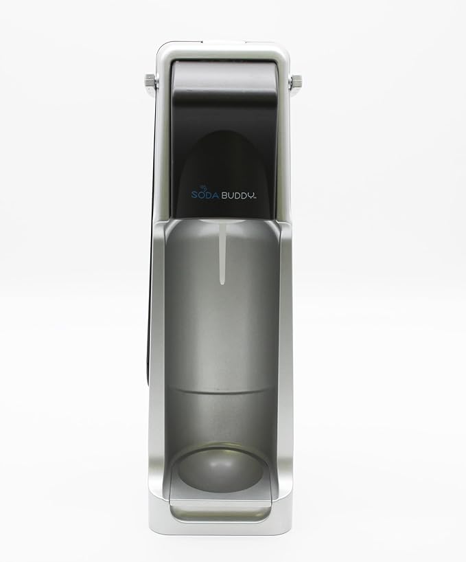 Flame King SodaBuddy Sparkling Water and Soda Maker, Bundle Includes 1 Soda Machine, 1 BPA-Free Bottles, and 1 4-Oz CO2 Carbonator