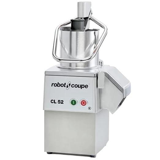 Robot Coupe CL52E Single-Speed Cutter Mixer Continuous Feed Commercial Food Processor with Side Discharge, 120v