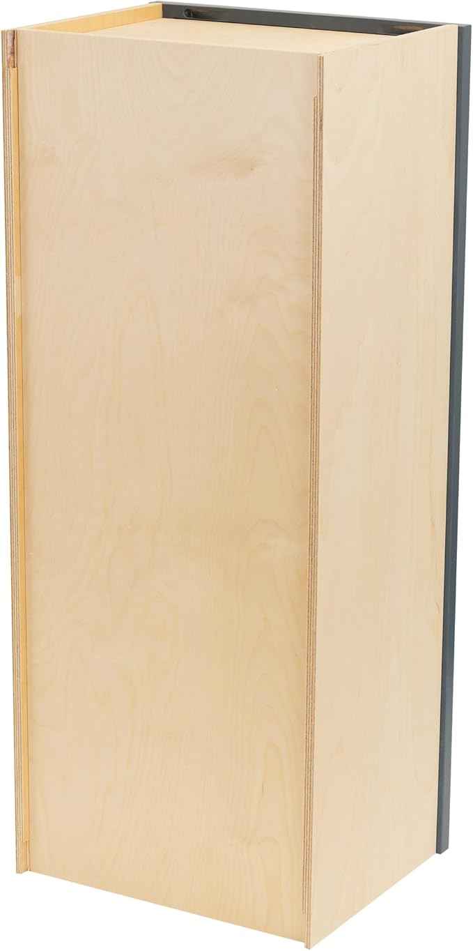 Quicklock RTA (Ready-to-Assemble) 42" Tall Wall Kitchen Cabinets - Shaker Style | 100% Hardwood | Made in America | Soft Close Hardware (Needlepoint Navy, 12''D x 15''W x 42''H)