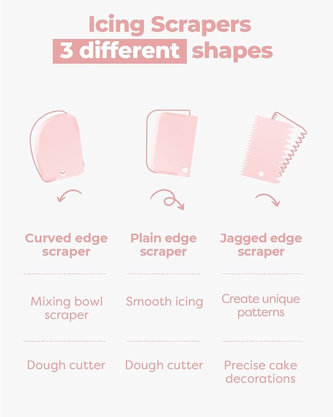 Kootek 71PCs Cake Decorating Kit, Baking Supplies Tools - Includes Cake Stand Turntable, 12 Icing Piping Tips Set, 2 Frosting Spatulas, 3 Scrapers, 50+2 Piping Bags, Coupler, Video Tutorial, Booklet