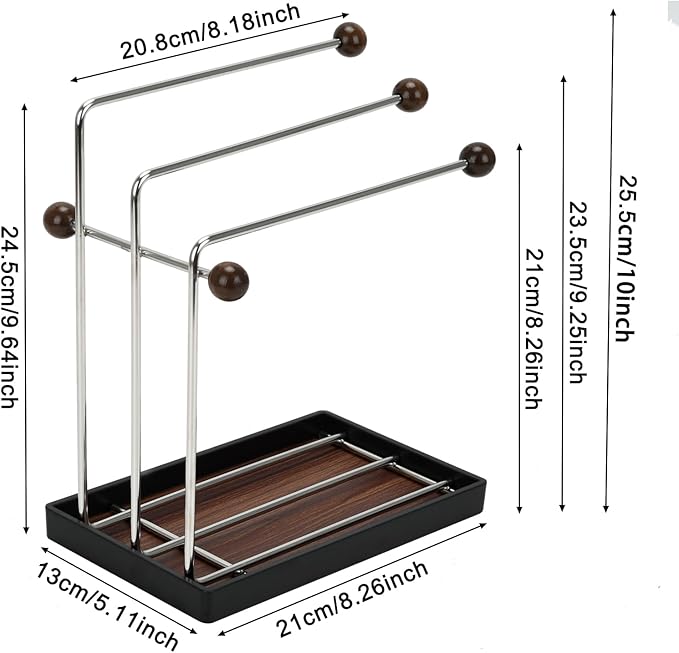 Dish Rag Holder-Sponge Rack-Kitchen Rag Holder-for Storing Sponge Brushes,Soap and Rags