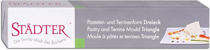 Staedter Triangle Pastry and Terrine Mould, Silver